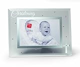 Russ Berrie Small Blessings Christening Glass Photo Frame, Pink by Russ Berrie [並行輸入品]
