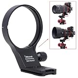 iShoot 82mm金属カメラリング式三脚座、 三脚マウントリング、レンズサポート襟、レンズブラケット襟、三脚ソケット, シグマSigma 100-400mm f/5-6.3 DG DN OS & 105mm f/1.4 DG HSM Art用, ボトムは1/4 3/8 ネジ穴付きのクイックリリースプレート,RRS ARCA-SWISS雲台/三脚ボールヘッドクランプを対応