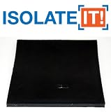 アイソレートイットソルボセイン振動防止スクエアパッド70デューロ0.25厚5 x 5 " ) 2 - Pack