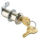 1 – 3 / 4 " Long円柱ロック – アンティーク真鍮、Keyed Alike