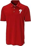 Philadelphia Philliesマジェスティック刺繍ロゴコットンポロレッドビッグサイズ 6L