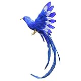 Dovewill 人工鳥　庭の装飾　全7種選択　　ホーム　インテリア　生き生き　高品質　現実的　手作り　プレゼント　小道具　パーティー　 - ブルーテール