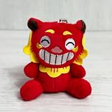 シーサー かわいい ぬいぐるみ キーホルダー お取り寄せ 置物 玄関 沖縄 お守り 土産 シーサーぬいぐるみ BC付 ミニ (赤)