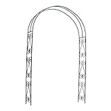 アーチ ローズアーチ バラアーチ フラワーアーチ 国華園 鉄製アーチ・アメリカン 黒 1個 アイアン ガーデニング 庭