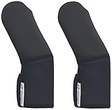 choopie ベビーカー・ハンドルカバー 洗える 清潔 保護 装着カンタン 柔らかい肌触り ダブル/ソリッドブラック 【ベビーカー用ハンドルカバー】 WKCG02201