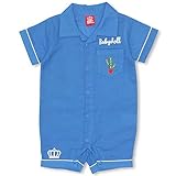 BABYDOLL（ベビードール） メキシカンシャツロンパース 子供服 男の子 女の子 ガーゼ ベビー キッズ 0279B 80cm ロイヤル