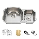 The MR Direct 501L 18 Gauge Stainless Steel Kitchen Ensemble (Bundle - 6 Items: Sink, Basket Straine