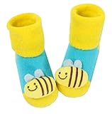 [ビー]太い幼児の赤ん坊のための幼児コットンソックス、6-18カ月、2ペア