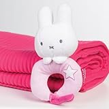 Rainbow Designs Miffy Rattle Plush Toy (pink)