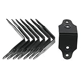 Reliable Hardware Company RH-1722BK-8-A Large Size 4-Hole Black Road Case Clamp with Rivet/Screw Pro