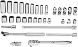 Williams WSB-32FTB 32-Piece 3/8-Inch Drive Socket and Drive Tool Set with Toolbox [並行輸入品]