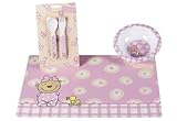 p:os 66362 Wide Rimmed Baby Bowl Pitzelpatz Design Melamine Pink by P:OS