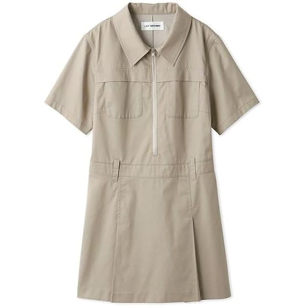 リリーブラウン　フロントファスナーミニワンピース LWFO241113 Amazon.co.jp: Lily Brown LWFO241113 Women's Front Zipper