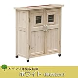ベランダ薄型収納庫920　ホワイト[収納庫][幅80cm、奥行き40cm、高さ92cm]