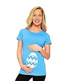 マタニティ半袖Tシャツ – Easter Egg US サイズ: L カラー: ブルー