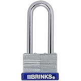 BrinksホームセキュリティCommercial Padlocks 172 – 44002bロックラミネート加工スチールwith 2 "シャックル（24パック）、スモール/ 44 mm、シルバー