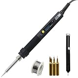 LCD Digital Display Soldering Iron, A-BF GS60D 60W 110V Soldering Iron Kit, Adjustable Temperature S