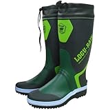 LOGUレイン糸入りカラーブーツ HB-755 グリーン L