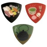 PICKBOY ナカノ おみやげギターピック3枚セット【伝統芸能・おもてなし・おみやげ・富士山三景・たてもの・ウエルカムどうぶ つ・東京・大阪・猪鹿蝶・箱根・秋葉原DAY・秋葉原NIGHT・金沢】 素材：ポリアセタール 形状：トライアングル&ティアドロップ 3枚入り ※ギフトパッケージ入り (おもてなし)