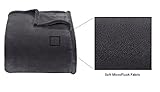 Ultra Soft Grey Design Twin Size Microplush Blanket