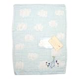 サカキバラ メグミ ひだまりの中でふわふわガーゼ ウオッシュタオル ブルー