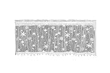 遺産レース風Chill Valance withトリム、45 by 15インチ、ホワイトby Heritageレース