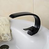 Wovier Oil Rubbed Bronze Bathroom Sink Faucet,Single Handle Single Hole Vessel Lavatory Faucet,Basin
