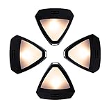 T-SUN Outdoor Solar Power Fence Waterproof Solar Wall Light Warm White 3000k for Garden, Pathway, De