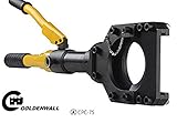 CGOLDENWALL Φ75mm油圧式ケーブルカッター 手動ワイヤカッター 　　 銅アルミケーブル、外装ケーブル等の切断に一年安心保証付き