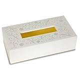 タツクラフト ティッシュボックスカバーケース エレガンス W 白