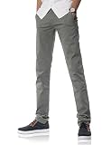 [Demon&Hunter] (デモン＆ハンター) 910Xシリーズ メンズ ストレッチ 美脚 カラーパンツ カジュアル チノパンツ グレー DH9114(31)