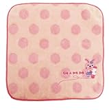 日本製 RUB A DUB DUB ラブアダブダブ クレヨンタオルハンカチ ピンクウサギ 305982