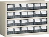 TRUSCO 横型バンラックケースM型 854X307XH609 3列4段【TM64BW】 (販売単位:1台)