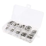 B Blesiya フラットワッシャー　メタルガスケット　耐錆性　家庭用、自動車用　多用途　M2-M10　約400個入り