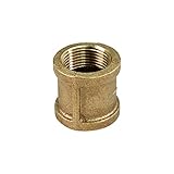 Everflow Supplies BRCP0114-NL 1-1/4-Inch Brass Coupling- Lead free by Everflow Supplies