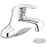 Belanger 4124 CPバスルームシンク蛇口with 1－ハンドルと4インチCenterset、ポリッシュクローム
