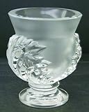 ラリック 花瓶 サン・クルー Saint Cloud フラワーベース 葉 リーフ フロステッド クリスタル [並行輸入品]