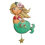 アレンデザイン 掛け時計 Shelly Mermaid Clock 振り子時計 人魚 ヒトデ 貝殻 アレン 時計 アメリカ USA