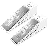 2 Pack 1byone Door Stopper Alarm with Built-in Alert System, DIY Home Security, Door Sensor with Tra