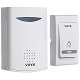 UHPPOTE　ドアベル　ワイヤレス　ドアチャイム　ベル　チャイム　受信機　送信機　レシーバー　トランスミッター　38の楽音と16の和弦 付き　家庭　オフィス　安全　セキュリティー　UHPPOTE H