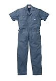 [ディッキーズ]Dickise【ツナギ服】春夏半袖ストライプツヅキ服・シンプルでスタイリッシュ《059-21-713》 (3L, NB ネイビーブルー)