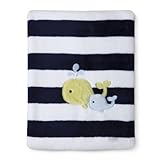 Circo Super Soft Embroidery Blanket - Whale by Circo [並行輸入品]