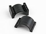 Black Anodized Double Sided CNC Aluminum Tube Clamp 25mm Diameter