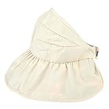 Demiawaking 子供サンバイザー　可愛い　防水防晒大檐帽　折りたたみ式　綿＋ポリエステル　50－52cm可調節 (ワイト)