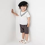 プティマイン（petit main） セーラーTシャツ【オフホワイト/80(001)】