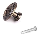 Tinkskyドアノブwith screws-10pcs Classicalキャビネットノブ食器棚引き出しハンドルプル(レッドブロンズ)
