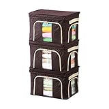 前も横も開く!らくらく収納ボックス Mサイズ 3個組【楽天24】[DAIYU(大雄) 衣装ケース]