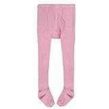 ベイビーガールズボーイズピンクアンチスリップタイツウィンターロングソックスパンティストッキング4-7歳