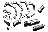 Delkevic アフターマーケットフルシステム ホンダCB750K 750 FOUR K、CB750F Super Sport、CB750C、CB900F、CB750C & CB750SC Nighthawk Classic Straight Muffler & ステンレススチール 4-1 ヘッダー
