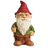 Sculptural Gardens Standing Garden Gnome Statuary [並行輸入品]